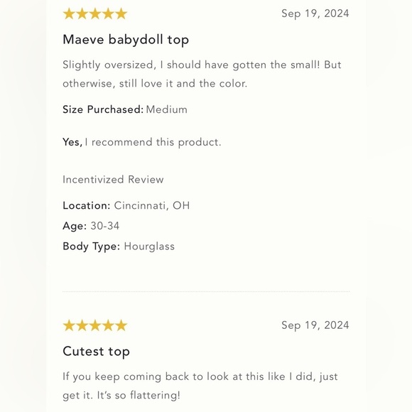 NWT Size LP - Maeve Babydoll Blouse - Picture 12 of 16